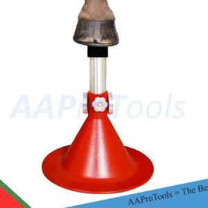 AAProTools Standard Horse Size Hoof Farrier Stand - Red + Hoof Knife