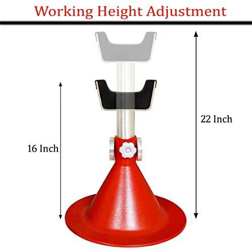 AAProTools Standard Horse Size Hoof Farrier Stand - Red + Hoof Knife