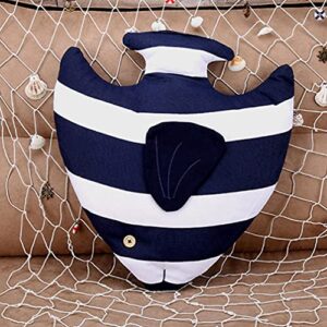 IMIKEYA Baby Bump Pillow Soft Fish Cushion Cotton Tropical Fish Pillow Stuffed Animal Pillow Lazy Sofa Office Chair Cushion Cartoon Back Cushion for Sofa Car Blue Sofa Pillows