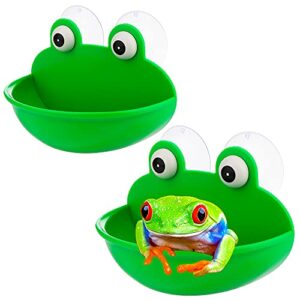 2 pack frog habitat cute fish tank decoration for toad frog tadpole tree frog small aquatic animals
