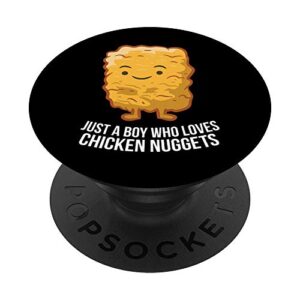 chicken nuggets son just a boy who loves chicken nuggets popsockets swappable popgrip