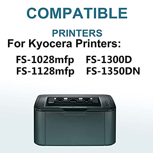2-Pack Compatible High Capacity FS-1350DN Printer Toner Cartridge Replacement for Kyocera ECOSYS TK132 (TK-132) Printer Cartridge (Black)