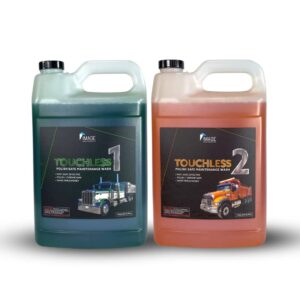 image wash products - touchless 1 & 2-2 step concentrated truck wash soaps - polished aluminum & chrome safe - non-hazmat  - touchless car/truck wash soap – safe and biodegradable
