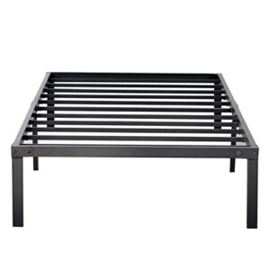 zizin Bed Frame Platform Base 14 Inch with Storage/Heavy Duty Metal Beds Frames/Easy Assembly/Noise-Free/No Box Spring Needed (Twin)