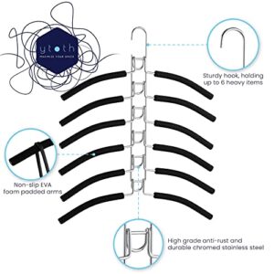 Generic, Space Saving Detachable Hangers, Multi-Layer Clothes & Pants Hangers, 6 in 1 Detachable Clothes Hanger & 5 Layers Swing Arm Pants Hangers, Set 2 Pack - YToTh