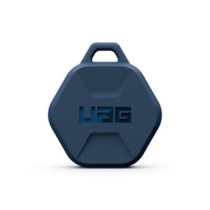 URBAN ARMOR GEAR UAG Designed for AirTag Case Scout Rugged Anti-Scratch Lightweight Silicone Protective Cover Holder with Carabiner Attachment for Keys, Backpacks - Mallard