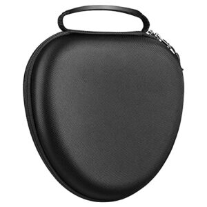 fintie hard case for airpods max headphone, replacement protective travel carrying storage bag with auto wake/sleep for airpods max (black)