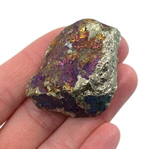 Raw Chalcopyrite, Mineral Specimen - Approx. 1" - Geologist Selected & Hand Processed - Great for Science Classrooms - Eisco Labs