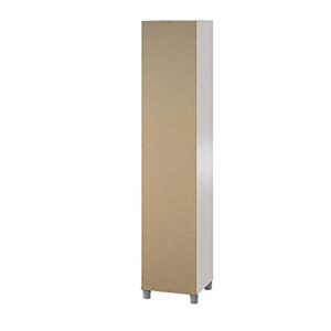 SystemBuild Camberly 16" Utility Storage Cabinet, Ivory Oak