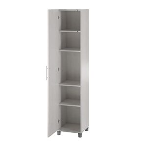 SystemBuild Camberly 16" Utility Storage Cabinet, Ivory Oak