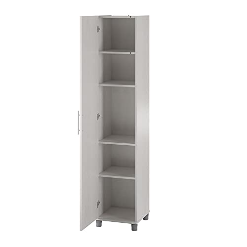 SystemBuild Camberly 16" Utility Storage Cabinet, Ivory Oak