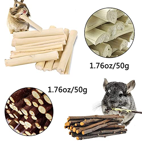 Hamster Fun Tunnel Guinea Pigs Tube 3 Pack Grass Balls with Apple Sticks Toys Hiding Training Exercising for Chinchillas Ferrets Guinea Pigs Gerbils Hamsters Dwarf Rabbits