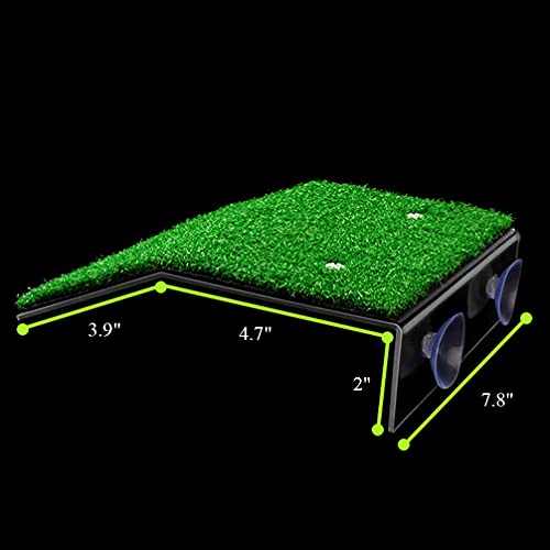 HIERYAN Turtle Basking Platform, Tortoise Ramp Reptile Tank Ladder Resting Terrace, Tortoise Ramp Reptile Ladder Resting Terrace Fish Tank Aquarium Turtle Dock Floating Décor