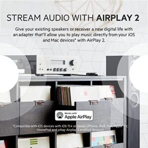 Belkin SoundForm Connect AirPlay 2 Adapter & Airplay 2 Receiver - Wireless Streaming for Apple Devices to Bluetooth Speakers - Optical & 3.5mm Speaker Inputs for iPhone 14, 13, MacBook Pro & More
