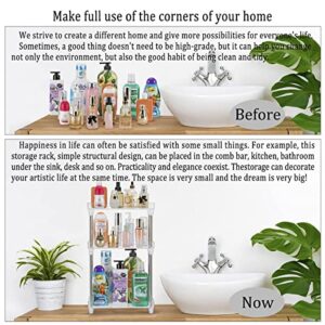 Argox Bathroom Organizer Countertop, Bathroom Finishing Countertop, Countertop Storage, Counter Storage, Storage Under The Sink,Transparent Bathroom Shelf