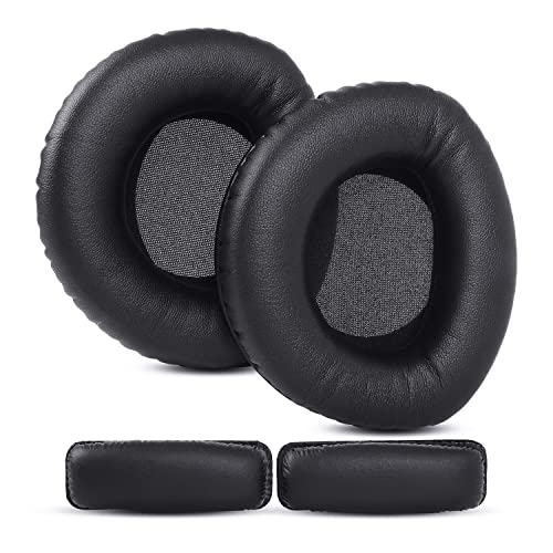 YunYiYi Upgrade Protein Leather Replacement Ear Pads Cushion HDR160 HDR170 RS160 RS180 Earpad Compatible with Sennheiser HDR160/170/180 RS160/170/180 Wireless Headset Headband