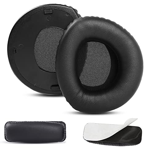 YunYiYi Upgrade Protein Leather Replacement Ear Pads Cushion HDR160 HDR170 RS160 RS180 Earpad Compatible with Sennheiser HDR160/170/180 RS160/170/180 Wireless Headset Headband