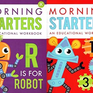 PRE-K & Kindergarten - Morning Starters Educational Workbooks - Set of 2 Books - v10