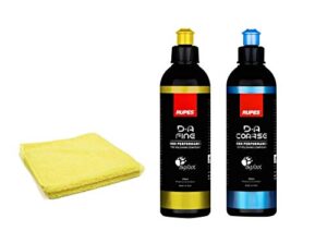 detailer's domain rupes d-a fine and course polishing combo (250 ml)