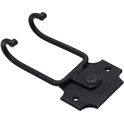 Mythrojan Slender Sword Wall Mount in Forged Black Finish : Universal Sword Holder Wall Display