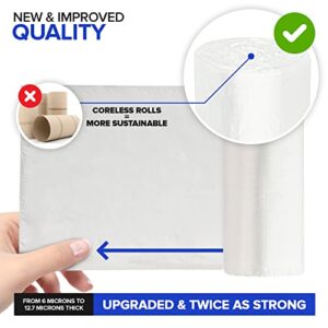 Stock Your Home Clear 2 Gallon Trash Bag (200 Pack) Un-Scented Small Garbage Bags for Bathroom Can, Mini Waste Basket Liner, Plastic Liners for Office Trashcan and Dog Poop, Bulk Household Supplies