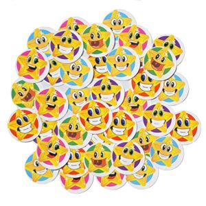 Kenson Kids We Can Do It! Customizable Dry Erase Incentive Chart (14 1/2"x 30") with Cling Reward Smiley Face Stars - Home, School, Preschool Classroom by Makers of The I Can Do It! Reward Chart