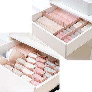 Poeland Drawer Divider Organizer Expandable Drawer Separators Set