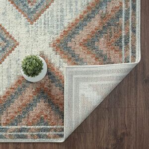 LUXE WEAVERS Patricia Collection 100 Multi 8x10 Modern Geometric Area Rug