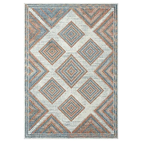 LUXE WEAVERS Patricia Collection 100 Multi 8x10 Modern Geometric Area Rug