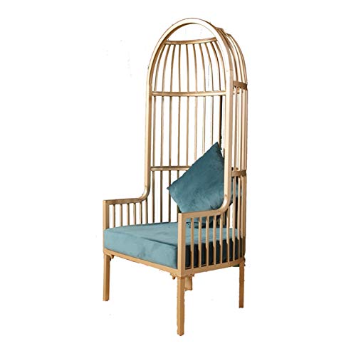 ZXQC Imitation Birdcage Sofa Chair, Single Small Iron Sofa, 18K Gold Nano Baking Lacquer, Suitable for Living Room, Bedroom, Balcony, Etc.