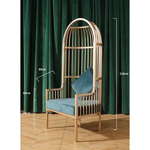 ZXQC Imitation Birdcage Sofa Chair, Single Small Iron Sofa, 18K Gold Nano Baking Lacquer, Suitable for Living Room, Bedroom, Balcony, Etc.