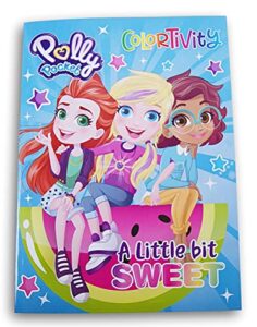 polly pocket ''a little bit sweet'' colortivity coloring and activity book - 80 pages