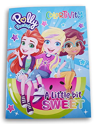 Polly Pocket ''A Little Bit Sweet'' Colortivity Coloring and Activity Book - 80 Pages