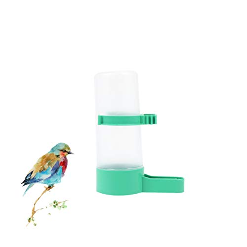 Cage Bird Drinkers 5pcs Bird Feeder Bird Water Bottle Drinker Container Food Dispenser Hanging in Birds Cage for Parrots Budgie Cockatiel Love Birds M Bird Drinker Feeder