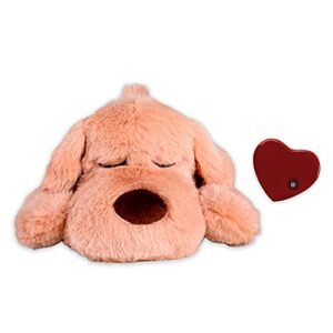 original snuggle puppy junior - heartbeat behavioral aid puppy toy – puppy heartbeat toy sleep aid (biscuit)