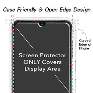 KATIN [2-Pack] Tempered Glass For Samsung Galaxy A12 Screen Protector Anti Scratch, Bubble Free, 9H Hardness, Easy to Install, Case Friendly