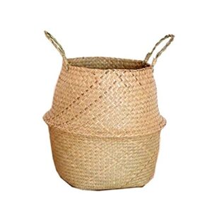 uxzdx wicker woven basket rattan hanging flowerpot flowerpot dirty clothes basket storage basket