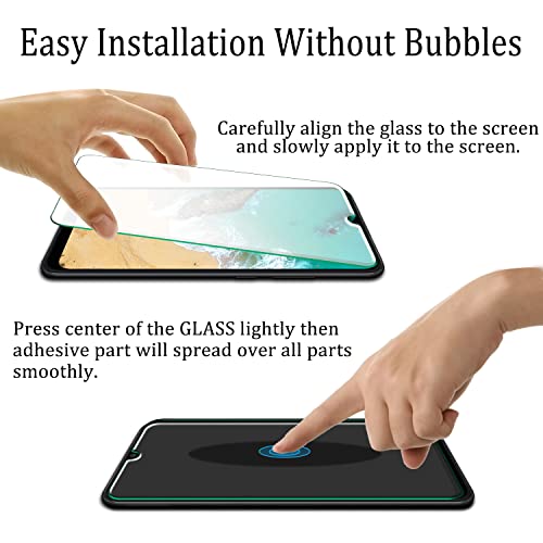 KATIN [2-Pack] For Samsung Galaxy A02S / Galaxy A02 Tempered Glass Screen Protector Anti Scratch, Bubble Free, Touch Sensitive, Easy to Install, Case Friendly
