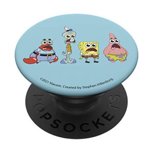 spongebob squarepants group stare popsockets popgrip: swappable grip for phones & tablets