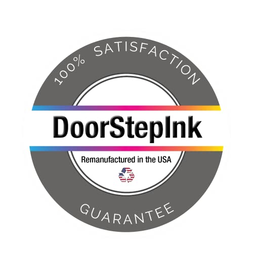 DoorStepInk Remanufactured in The USA Ink Cartridge Replacements for HP 910XL 2 Black for Printers Officejet Pro 8010 8012 8014 8015 8020 8021 8022 8023 8024 8025 8025e 8026 8028 8030-910 XL