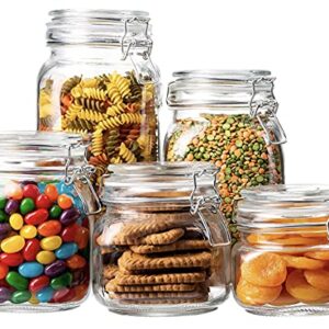 Simpli-Magic Kitchen Canisters, Various Sized, Clear