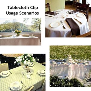 Panykoo Plastic Tablecloth Clip, Used for Restaurant Banquet Wedding Graduation Party and Outdoor Picnic Table Cloth Fixing (8 PCS)