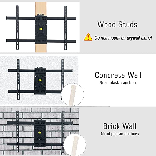 FORGING MOUNT Corner TV Wall Mount Long Arm TV Mount Bracket for 32"-75" TVs-Easy to Install Single Stud Design- 33" of Smooth Extension Plus Swivel,Tilt,Max VESA 600X400mm,Holds 100lbs