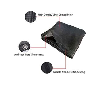 Shoppingsoon RV Awning Side Sun Shade 9’ x 7’ Screen Kit Compatible with Dometic Camping Trailer Canopy Black Mesh Screen UV Blocker