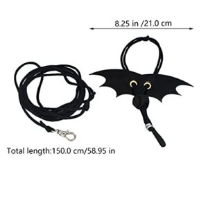 balacoo 2 Sets Bearded Dragon Harness and Leash Adjustable Leather Reptile Lizard Leash Pet Traction Belt for Amphibians and Other Small Pet Animals