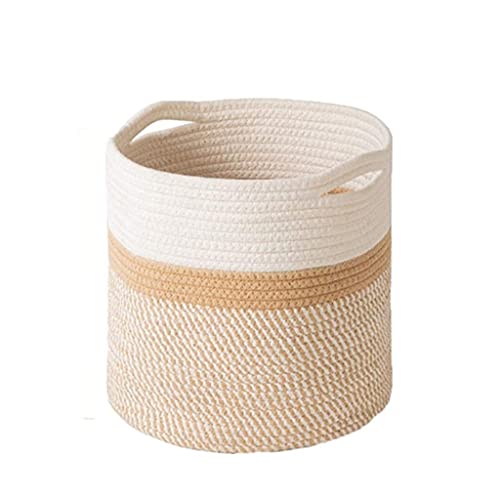 UXZDX Hand-Woven Flower Pot Basket Laundry Room Storage Box Storage Container Flower Pot Storage Basket (Size : 25cm)