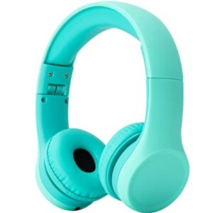 snug play+ kids headphones with volume limiting for toddlers (boys/girls) - aqua