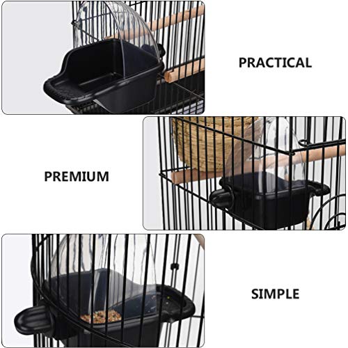 balacoo Bird Feeding Bowl Cage Mount Water Feeder Food Cage Cup Leakproof Bird Bath Basin Cage Supplies for Budgies Parakeet Cockatiels Conure