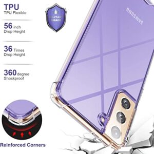 KIOMY Samsung Galaxy S21 Plus Case Crystal Clear Shockproof Bumper Protective Cell Phone Back Covers for Samsung S21+ Plus 5G TPU Slim Fit Flexible Skin for Men Women Rubber Silicone 4 Corners