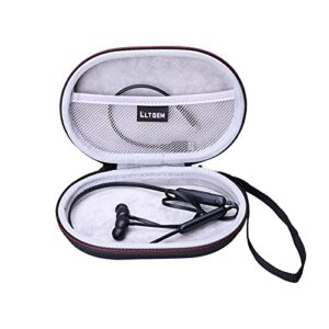 l ltgem eva storage earphones case for beatsx or beats flex wireless earbuds or powerbeats2 / powerbeats3 / powerbeats high-performance wireless earbuds - travel protective carrying bag